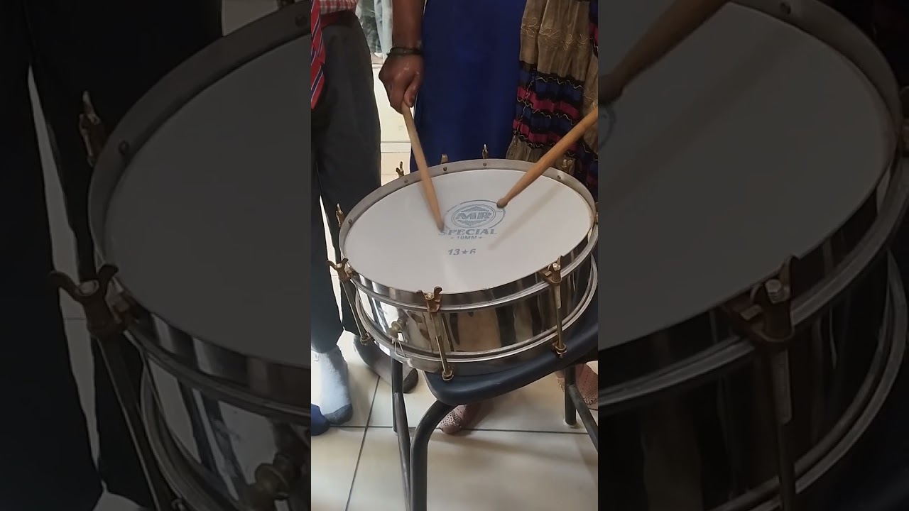 The easiest way to play side drum on national anthem
