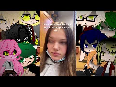 Bnha And Haikyuu Reacts To Our World American Highschool Life {Original} Read Description