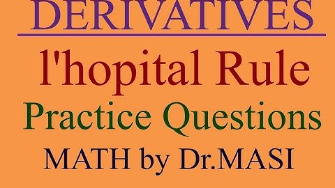 Finding the Limit using l