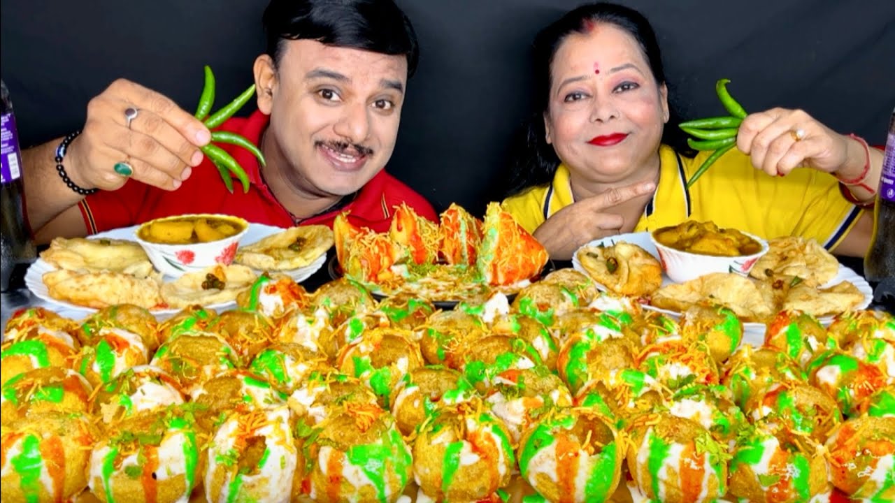 SPICY🔥INDIAN STREET FOOD DAHIPURI CHAAT PURI CHAT SAMOSA CHAAT EATING CHALLENGE|CHAAT ASMR#food#asmr