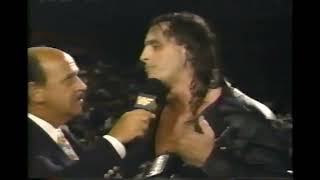 Bret The Hitman Hart 1992 Pre Wrestlemania 8 Wrestling Challenge Promo #WWF