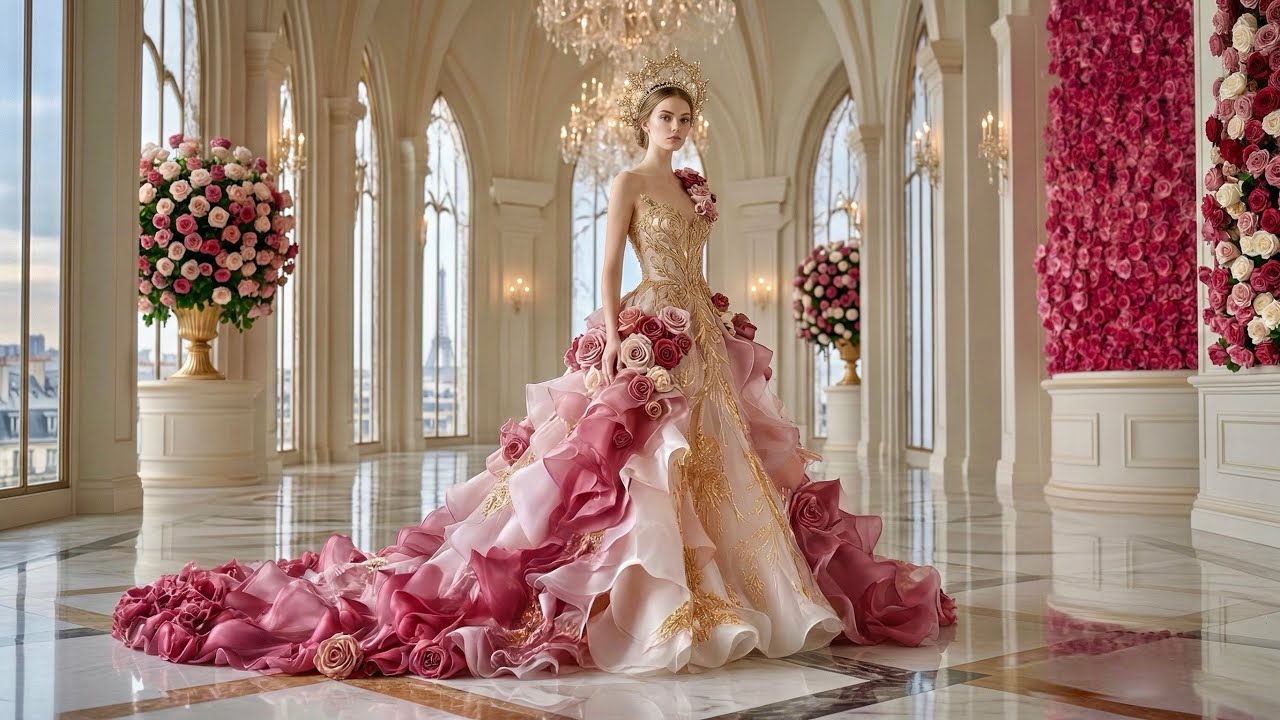 【ASMR】誕生花12ヶ月のプリンセスドレス🌸あなたの月はどれ？👗✨AIが作るプリンセスのファッションショー #誕生花  #asmr #satisfying #oddlysatisfying