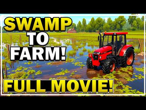 I Survived 100 Days In A Swamp In Farming Simulator 25 Starting With $0! FULL MOVIE!