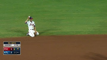 A. Simmons makes an outstanding diving grab