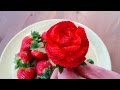 Magic strawberry rose flowers  step by step  easy 