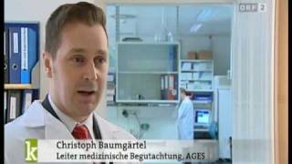 Lida Dai Dai Hua, illegale Schlankheitspille, Christoph Baumgärtel, AGES PharmMed, ORF 2, Konkret 10 03 2010 Lida Dai Dai Hua, illegale Schlankheitspille, Christoph Baumgärtel, AGES PharmMed, ORF 2, Konkret 10 03 2010
