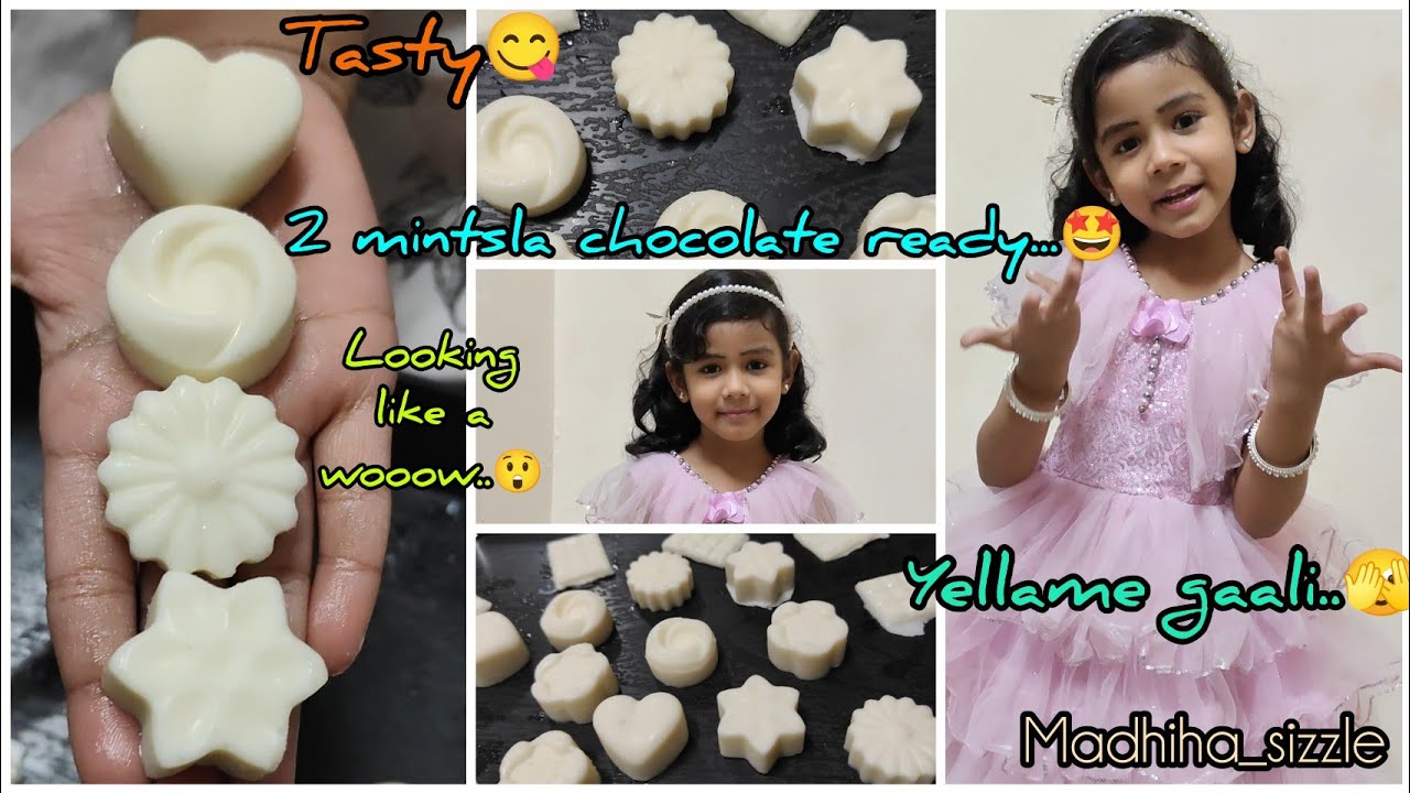 I didn’t buy it.I MADE it ✨Milky bar chocolate..😋Heart, flower, star which one will you eat first?🤩