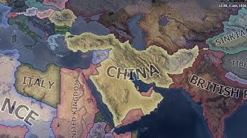 WHAT IF CHINA UNITED WITH MIDDLE EAST  IN WW2   / HOI4 TIMELAPSE
