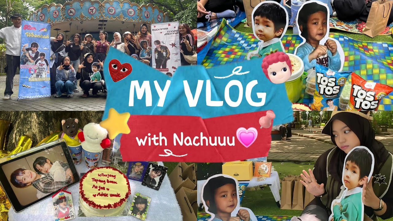 VLOGS | A Day in My Life | running woonmyungz, birthday event, boynextdoor, picnic with onedoor