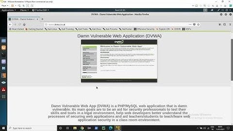 What is DVWA? How to install and setup DVWA on a virtual machine (Kali) | TechyRK
