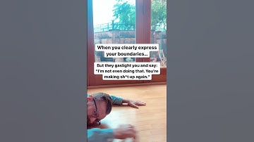 When you express your boundaries and they gaslight you 🤨