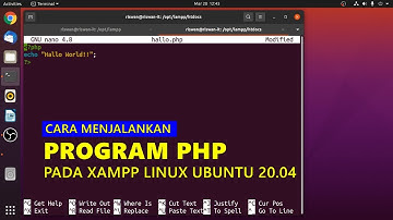 Cara Menjalankan File PHP pada XAMPP Linux Ubuntu 20.04
