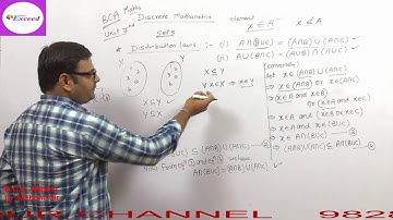 BCA Part II , Discrete Mathematics Live Lec-01 by Nishant Sir