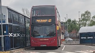🚌🌟 Discover Route 47: From Wednesbury to West Bromwich | Scenic Bus Journey 🚍