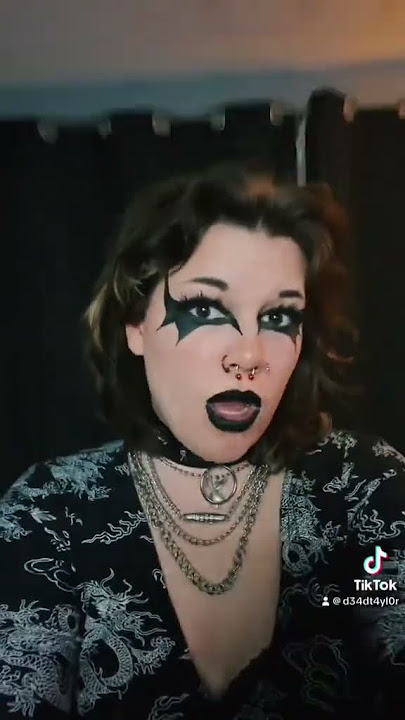 tried another #tradgothmakeup look today. #blackgothgirl #wlw