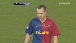 andres iniesta vs manchester united final UCL 2009