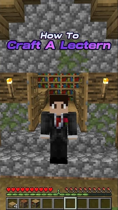 How to Craft A Lectern in #minecraft 1.20 Java - YouTube