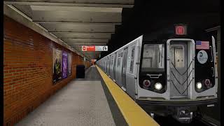 OpenBve | R-160 Alstom (N) Train | Arriving 49th Street | BMT Broadway Line