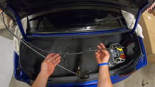 Carbon fiber trunk install Evo 9