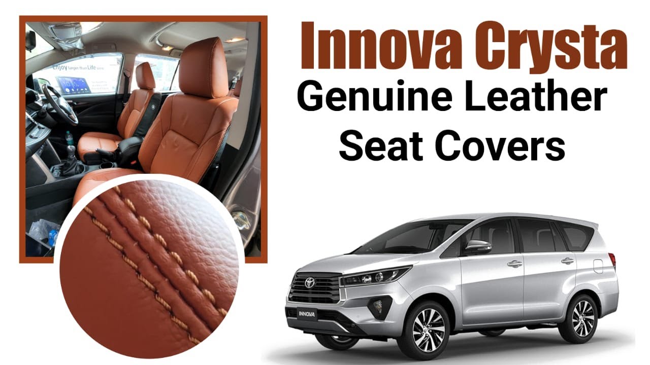 Innova crysta 2022 genuine leather seat covers Super Auto