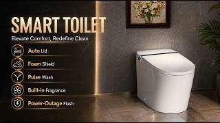 GT090 Smart Toilet | Auto Lid, Foam Shield, Pulse Wash & Built-in Fragrance Net Worth