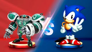 Sonic Dash - Classic Sonic VS Linebacker Omega - Movie Sonic vs All Bosses Zazz Eggman