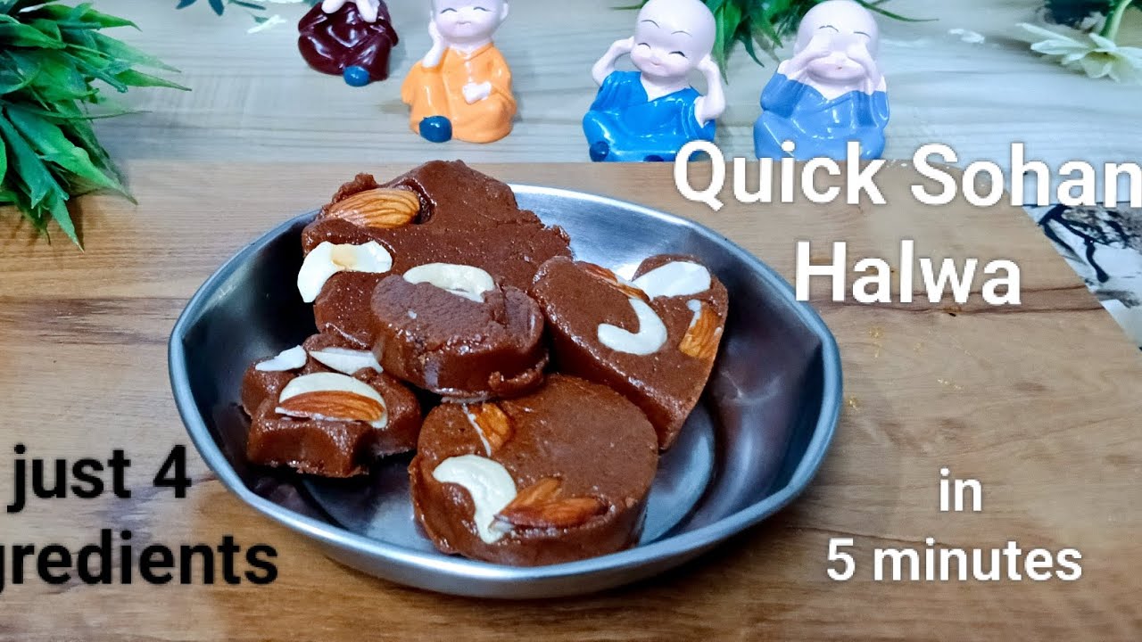 Quick homemade Sohan halwa recipe ~ crunchy and delicious easy dessert ...