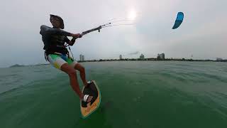 Kitefoil with a 360 degree camera
