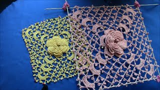 Irish Crochet Basics, a Roses Square