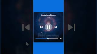 HTML CSS Music Player Widget screenshot 2