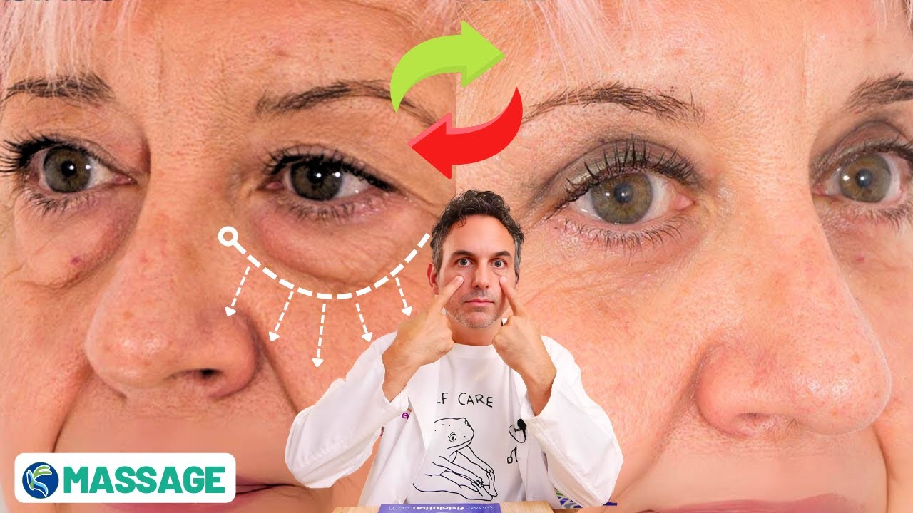ELIMINA las bolsas debajo de los ojos 🤩 Masaje secreto