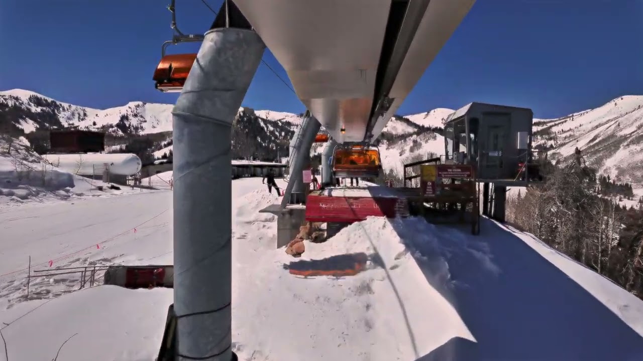 Orange Bubble lift at Park City, 5 April 2025
