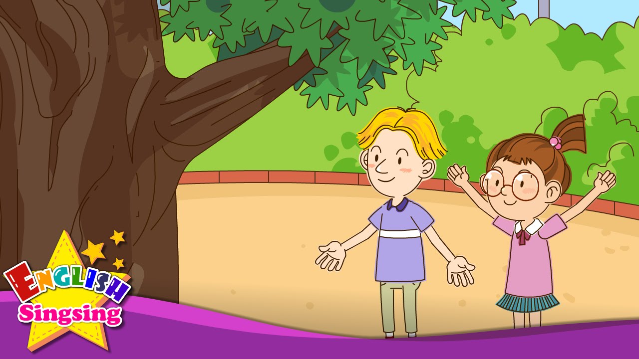 [Exclamatory sentence] What a big tree! It's wonderful - Easy Dialogue - English animation for Kids