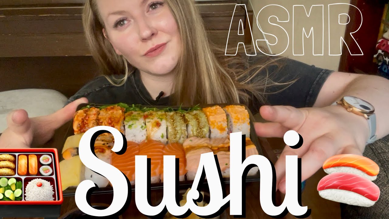SUSHI 🍣 ~ ASMR Mukbang Relaxing Eating Sounds
