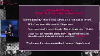 Breaking Boundaries: Investigating Vulnerable Drivers and Mitigating Risks - Jiri Vinopal - EKO 2024 screenshot 4