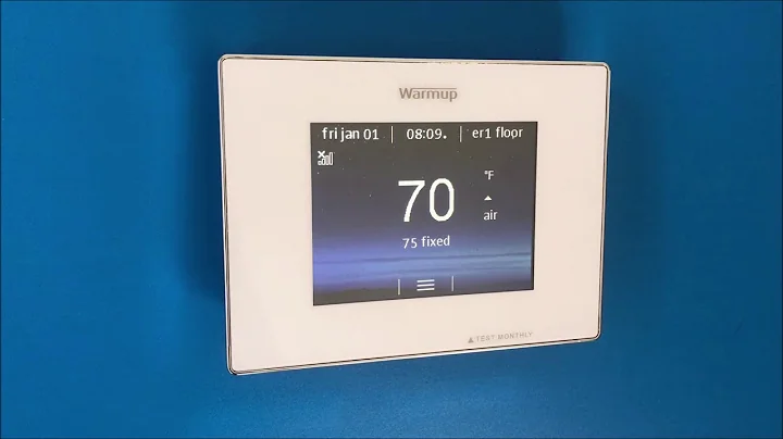 Set Up and Reset on the 4iE Smart Thermostat