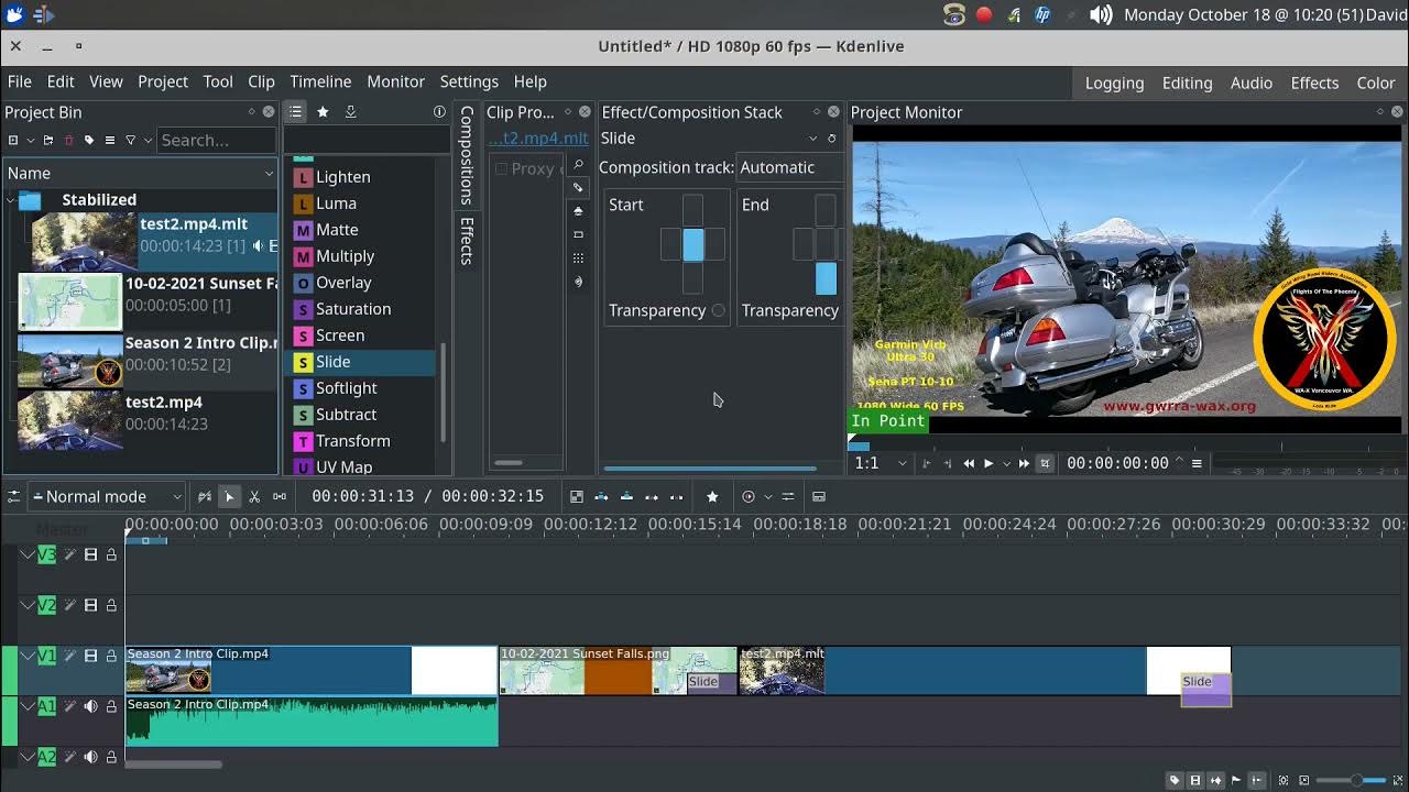 Kdenlive Tutorial 2 Stabilize & Split YouTube