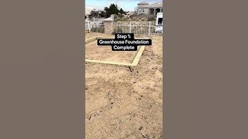 Build a strong greenhouse foundation without concrete. #greenhouse #diy #diygreenhouse