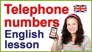 Telephone numbers in English