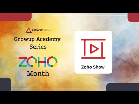 Zoho Show - Create Stunning Presentations with Ease - video from Growup Group