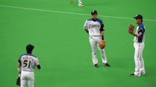 20110417賢介と裕志につままれるピノ村田＠札ド