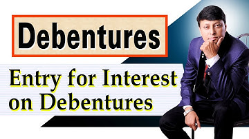 Interest On Debentures Accounting treatment in easiest way by CA Santosh Jain