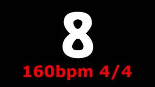 metronomo click 160bpm 8 tiempos 4/4