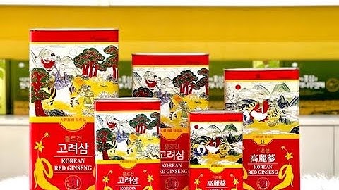 HỒNG SÂM CỦ KHÔ HỘP SẮT - MÓN QUÀ TỪ THIÊN NHIÊN