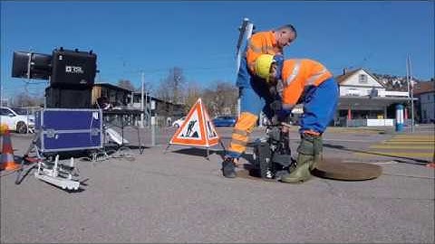 Tactile Inspection of Concrete Deterioration in Sewers with Legged Robots