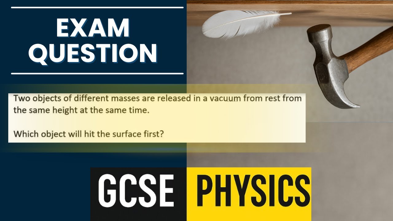 Hammer and Feather in a Vacuum Explained | GCSE Physics Gravity Experiment