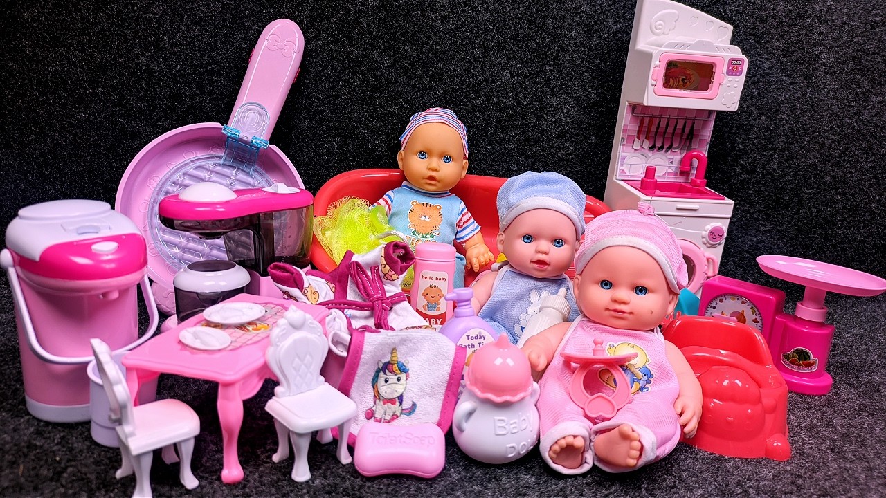 7 Minutes Satisfying with Unboxing Cute Barbie Princess Bedroom Dress Up Playset ASMR | Review Toys