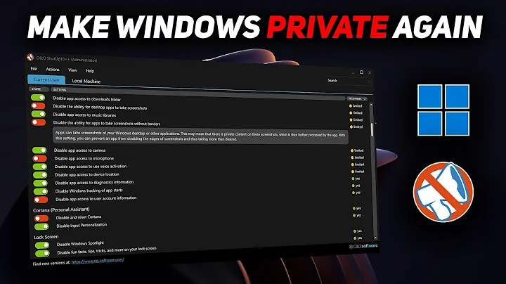 Stop Windows Spying: O&O ShutUp10++ FULL Privacy Guide (2025)