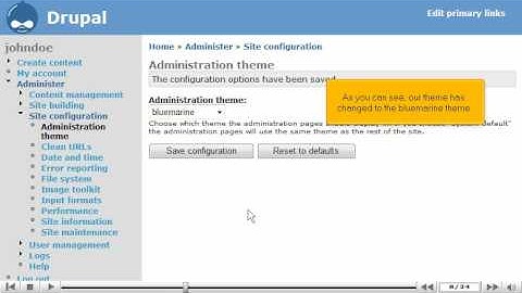 Site Configuration in Drupal - Quick Overview |  Tutorial