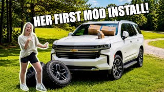 SHE SAID WE HAVE TO LIFT THE TAHOE!